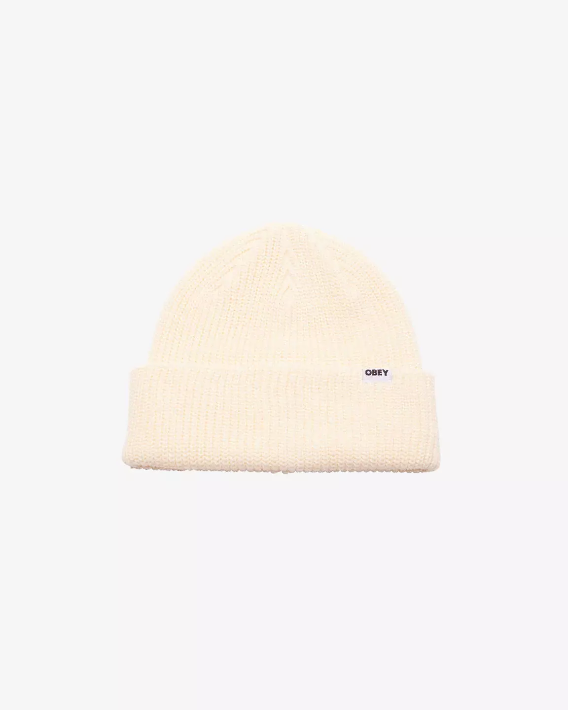 Obey Bold Organic Beanie Unbleached Mütze Unisex weiß